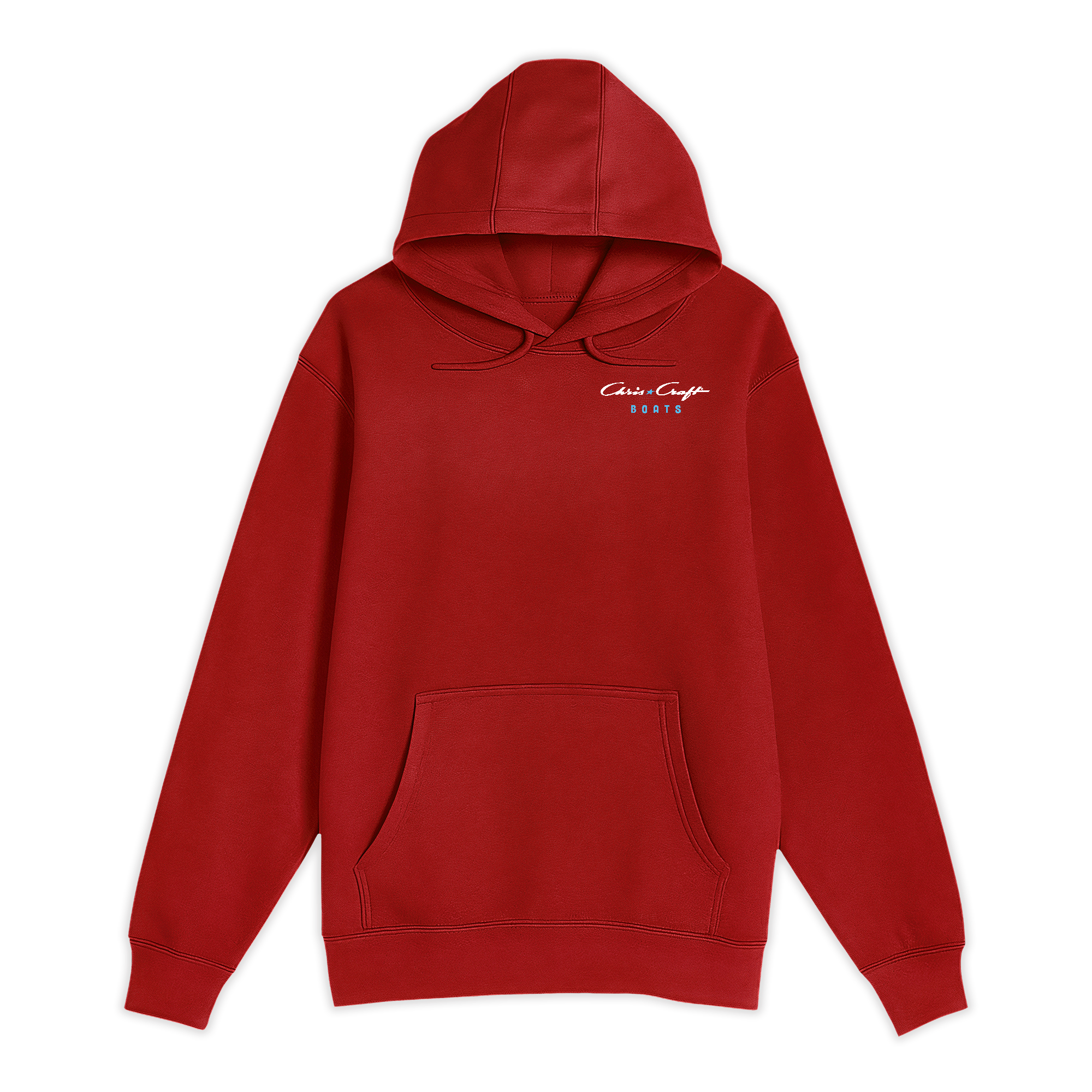 Unisex Small Red Pullover Hooded Sweatshirt