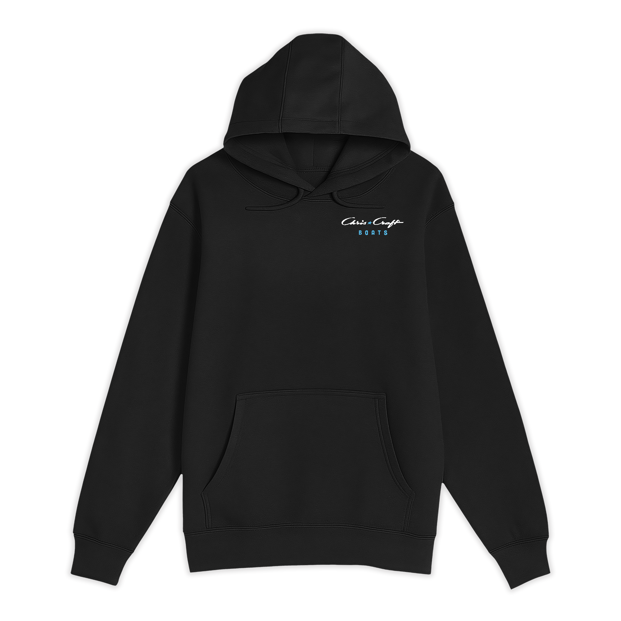 Unisex Small Black Pullover Hooded Sweatshirt