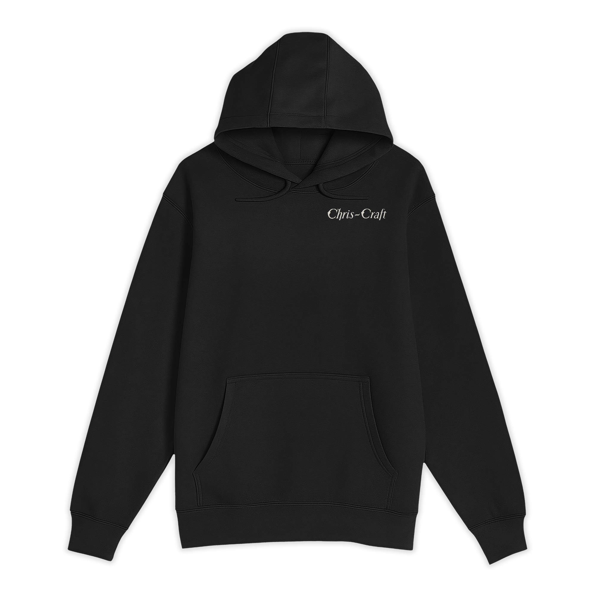 Unisex Small Black Pullover Hooded Sweatshirt