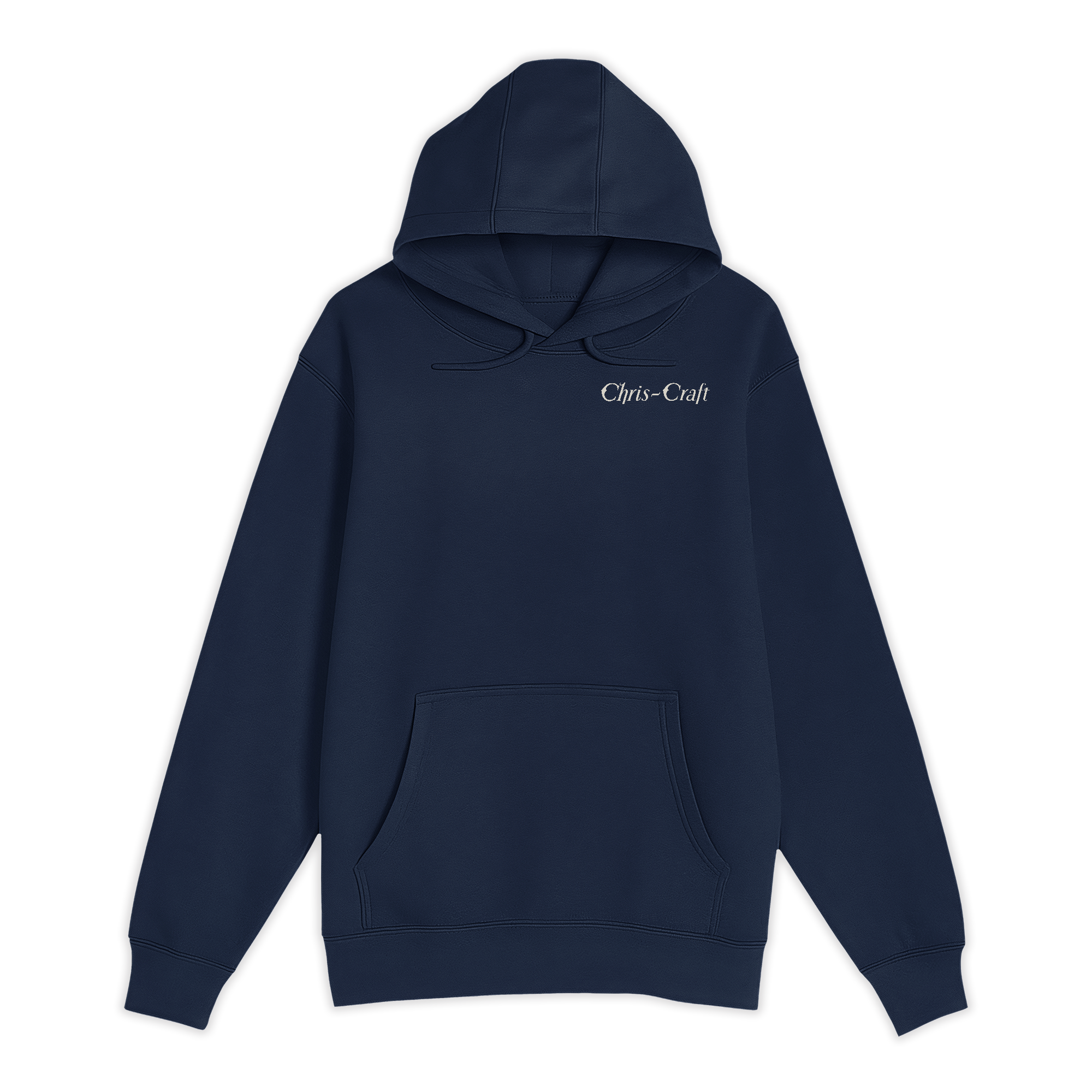 Unisex Small Navy Pullover Hooded Sweatshirt