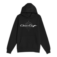 Unisex Small Black Pullover Hooded Sweatshirt