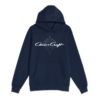 Unisex Small Navy Pullover Hooded Sweatshirt