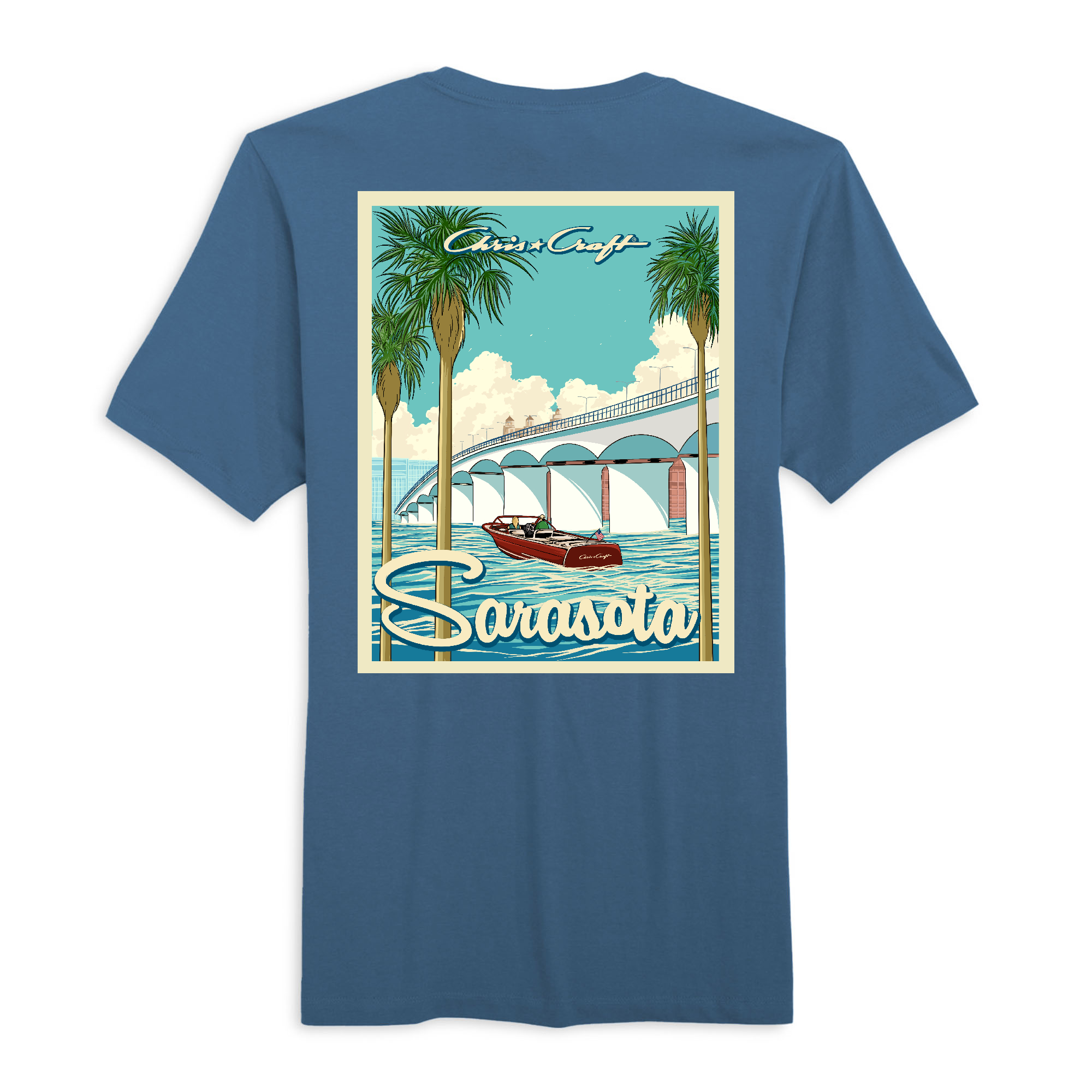 Mens Medium Blue Style_T-Shirt