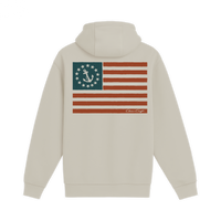 Unisex Medium Natural Pullover Hooded Sweatshirt