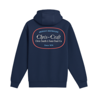 Unisex Medium Navy Pullover Hooded Sweatshirt