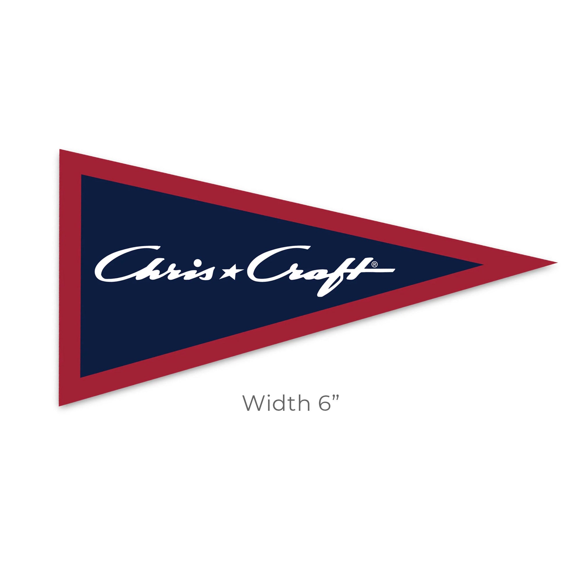 Pennant Flag Sticker 6"