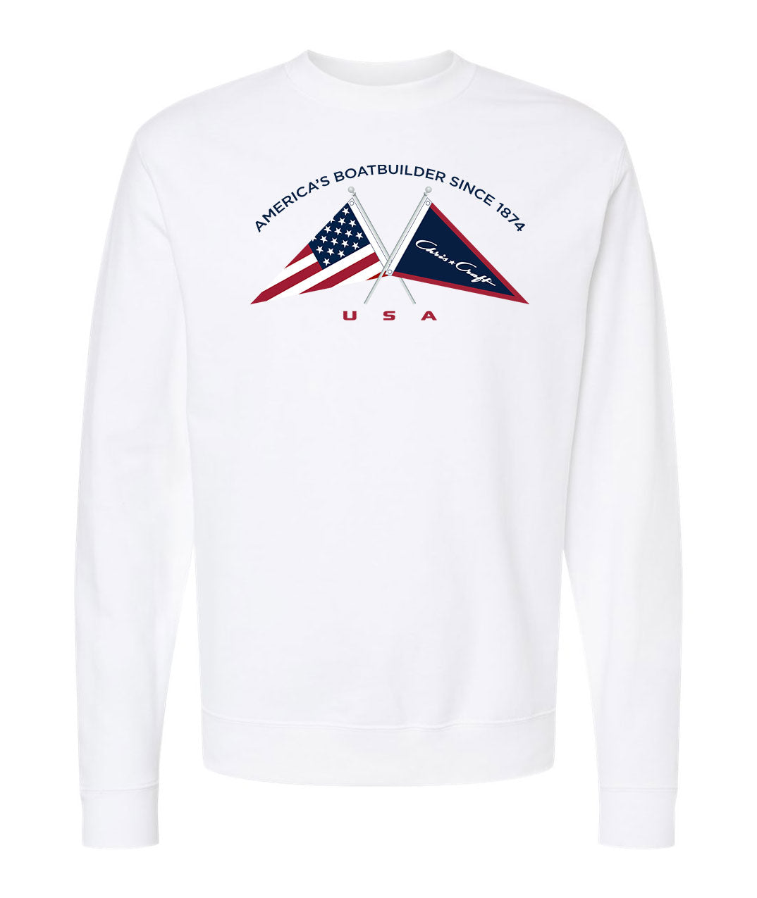 Chris Craft Flagship Men s Crewneck Sweatshirt