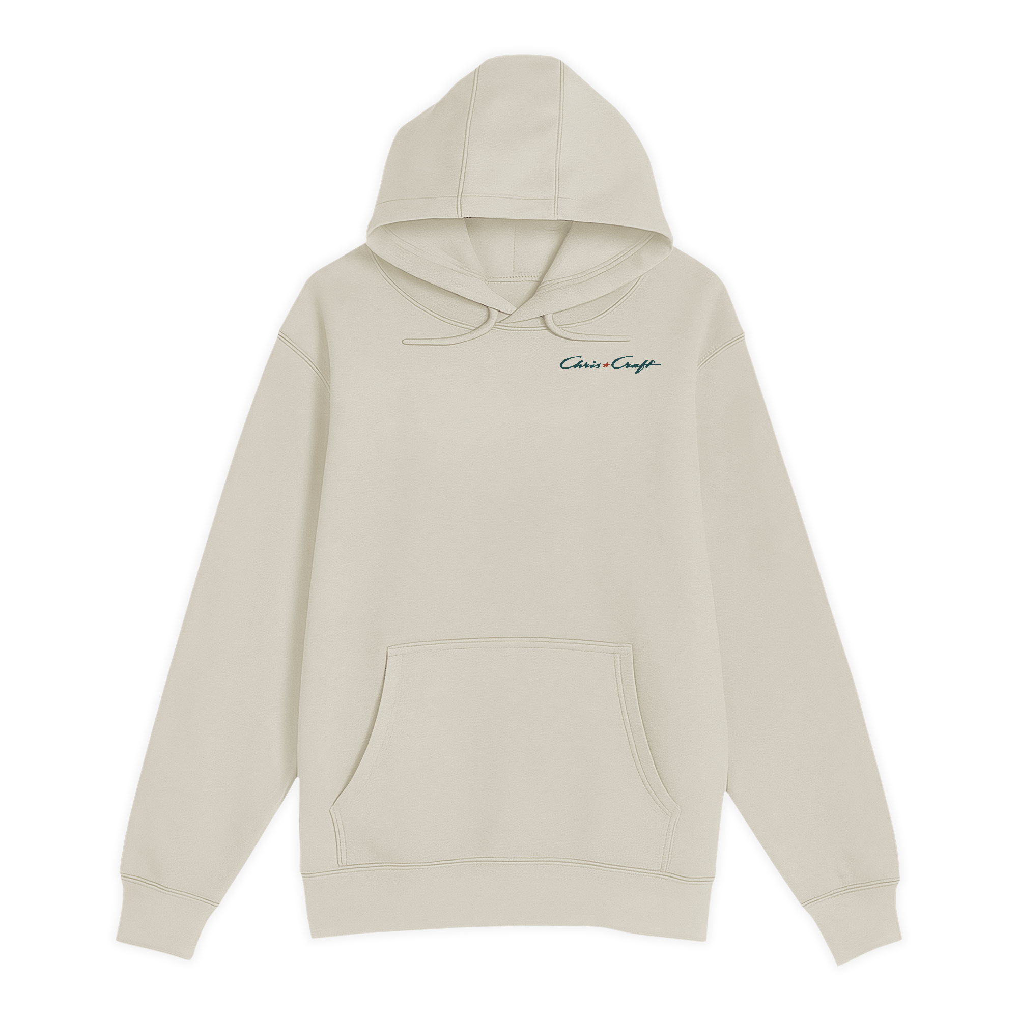 Unisex Small Natural Pullover Hooded Sweatshirt