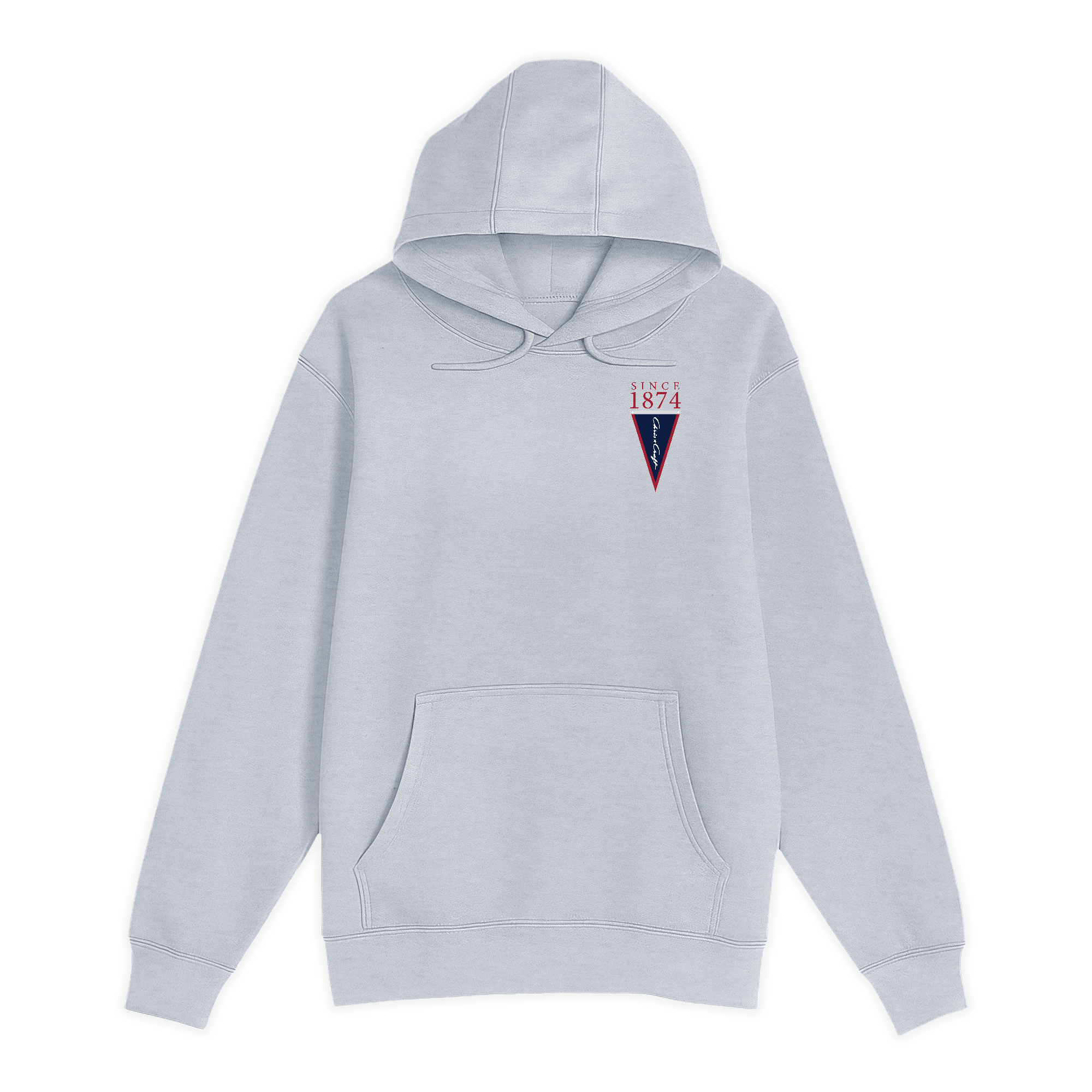 Unisex Small Heather Gray Pullover Hooded Sweatshirt