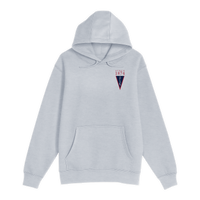 Unisex Small Heather Gray Pullover Hooded Sweatshirt