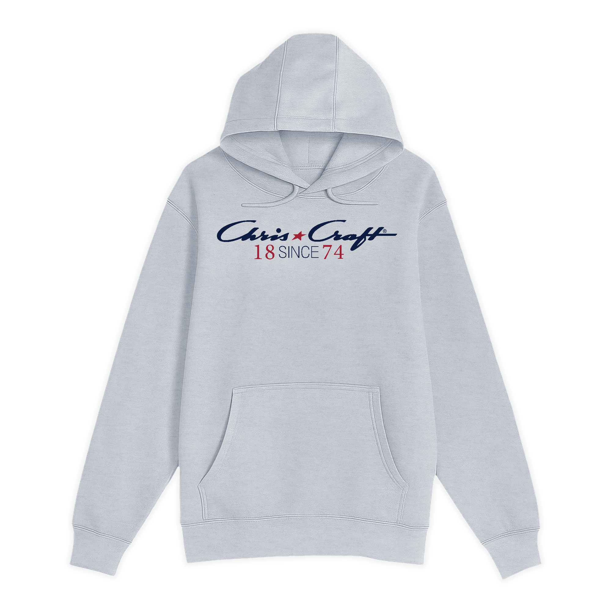 Unisex Small Heather Gray Pullover Hooded Sweatshirt