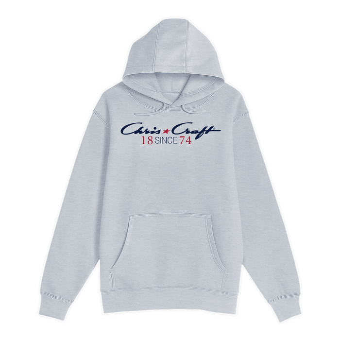 Unisex Small Heather Gray Pullover Hooded Sweatshirt