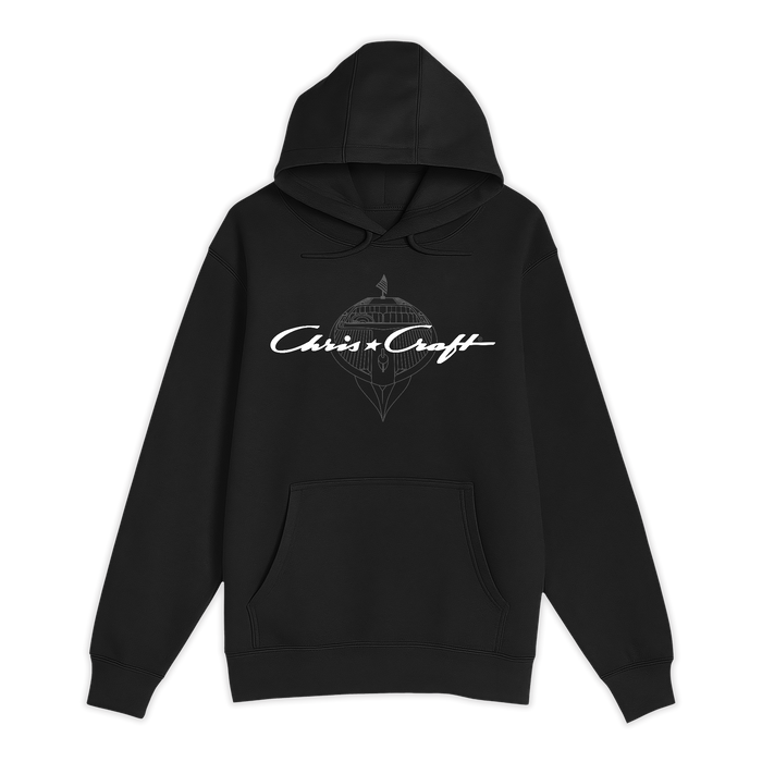 Unisex Small Black Pullover Hooded Sweatshirt