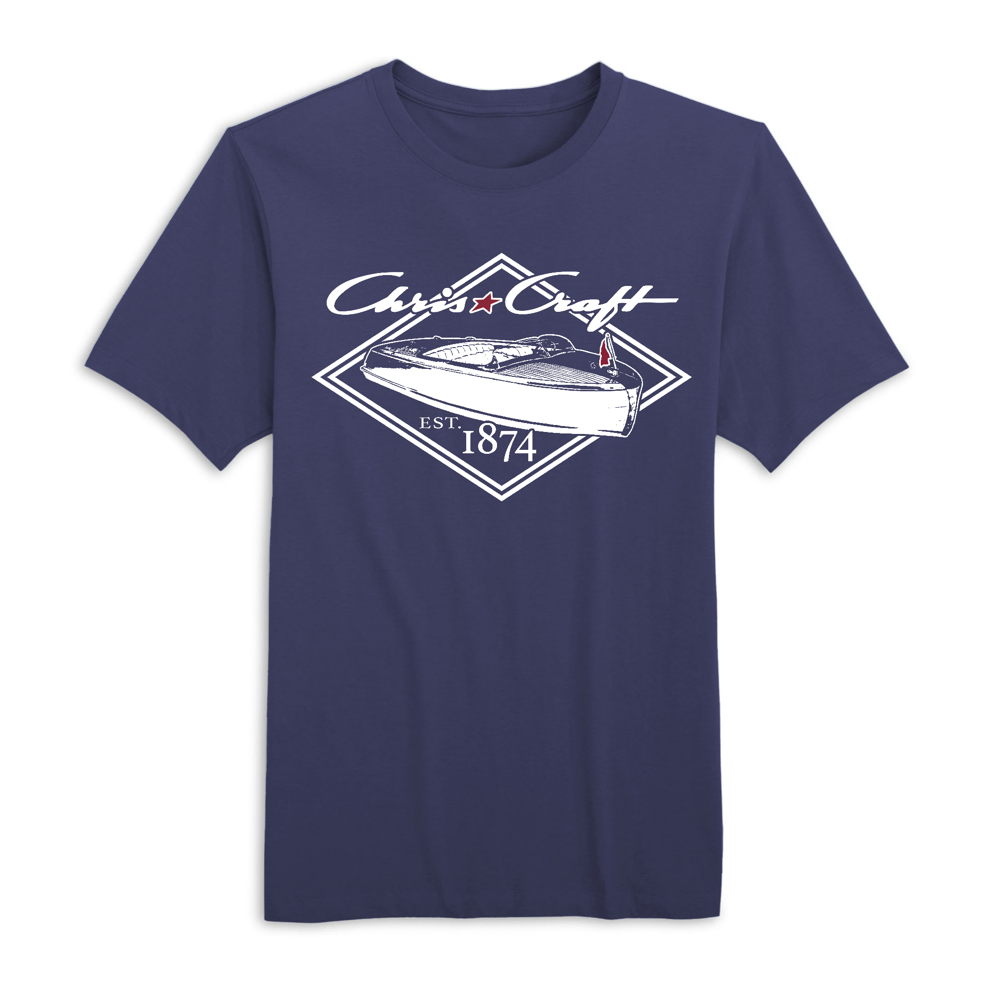 Mens Small Navy Style_T-Shirt