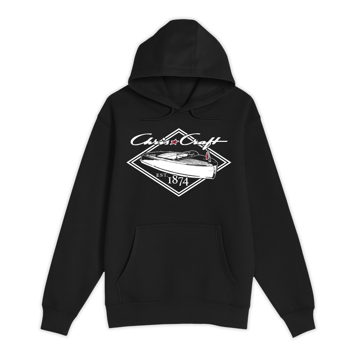 Unisex Small Black Pullover Hooded Sweatshirt