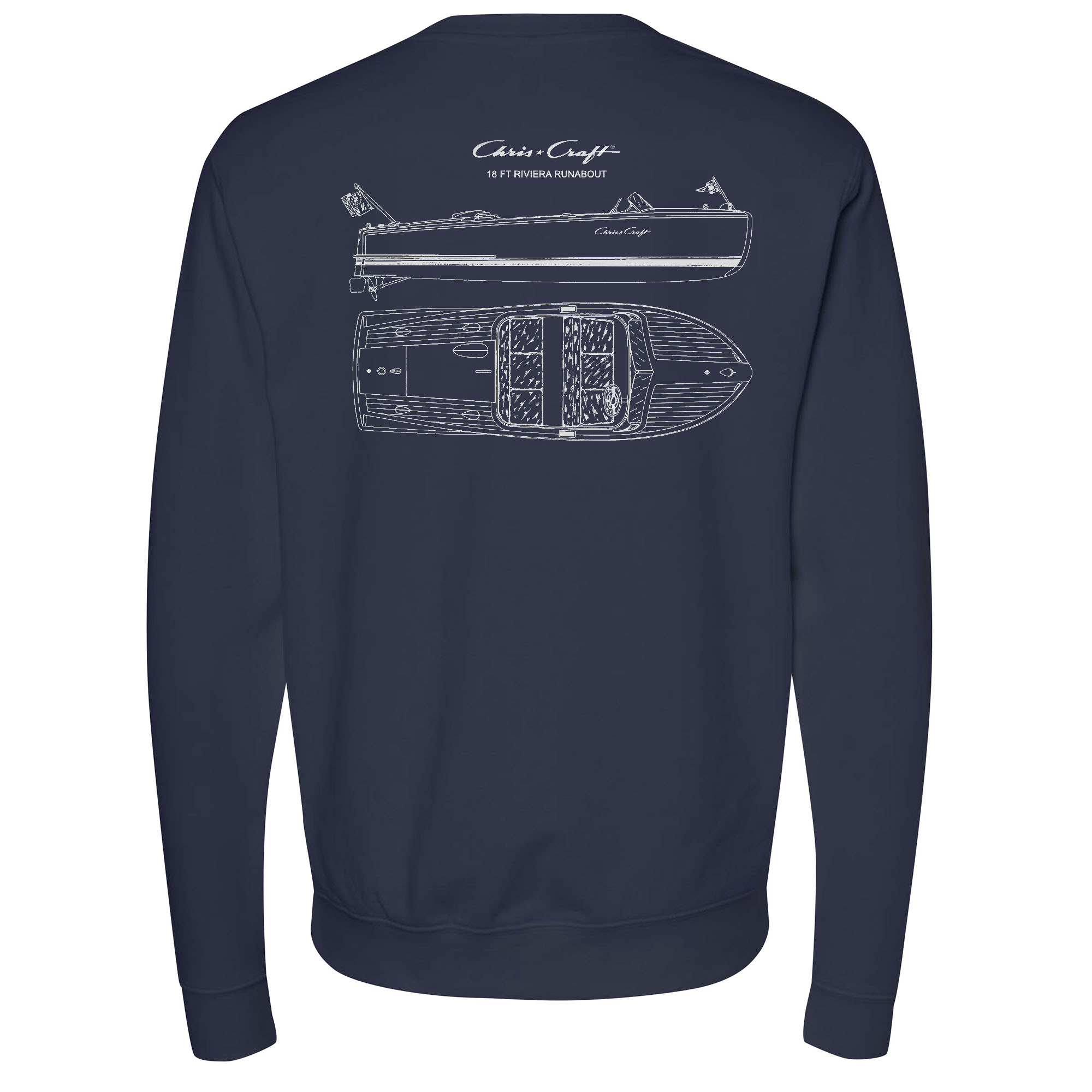 Chris Craft Apparel | Riviera Midweight Crewneck Sweatshirt