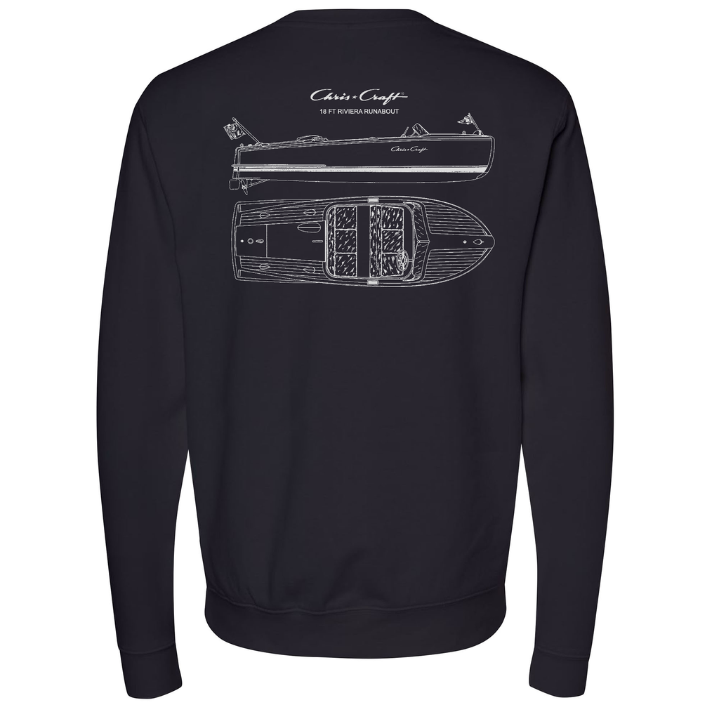 Chris Craft Apparel | Riviera Midweight Crewneck Sweatshirt