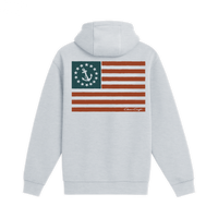 Unisex Medium Heather Gray Pullover Hooded Sweatshirt
