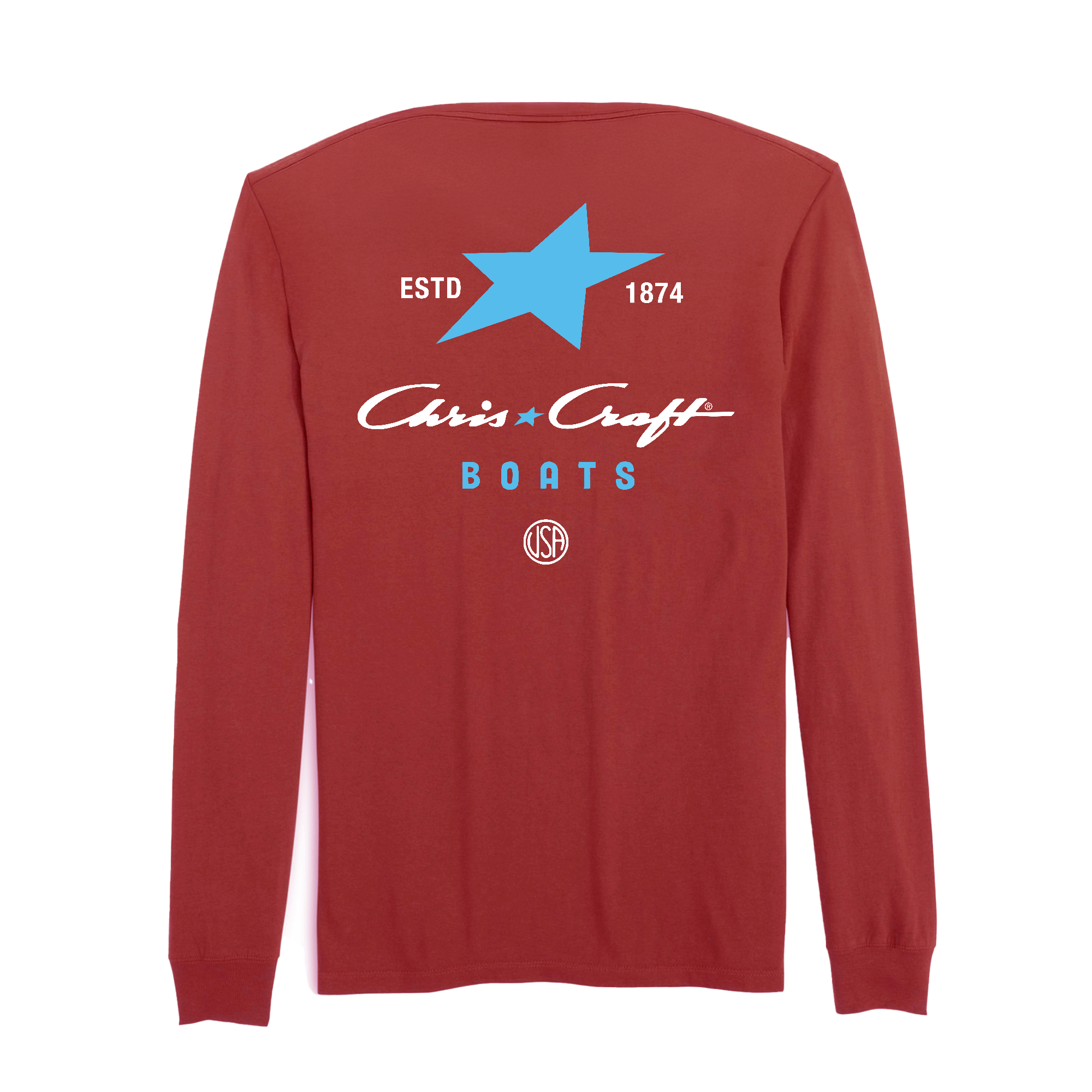 Mens Medium Cardinal Style_Long Sleeve