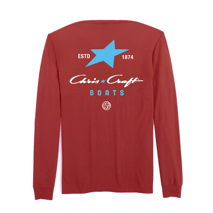 Mens Medium Cardinal Style_Long Sleeve