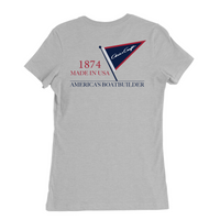 Womens Medium Solid Athletic Grey Style_T-Shirt