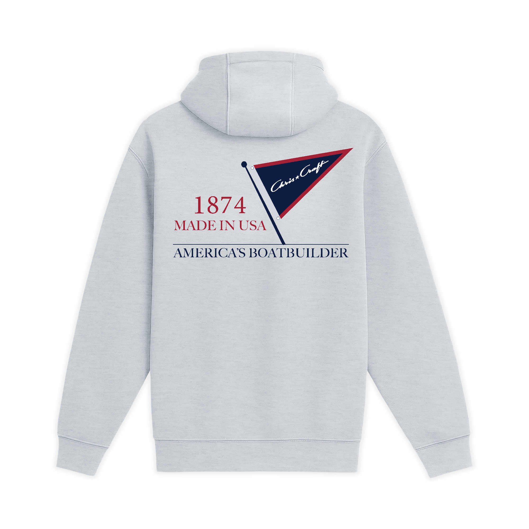 Unisex Medium Heather Gray Pullover Hooded Sweatshirt