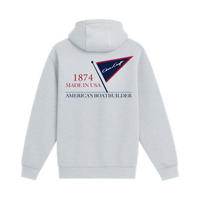 Unisex Medium Heather Gray Pullover Hooded Sweatshirt