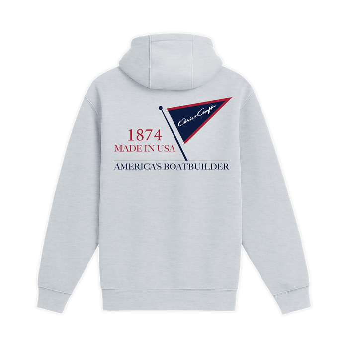 Unisex Medium Heather Gray Pullover Hooded Sweatshirt