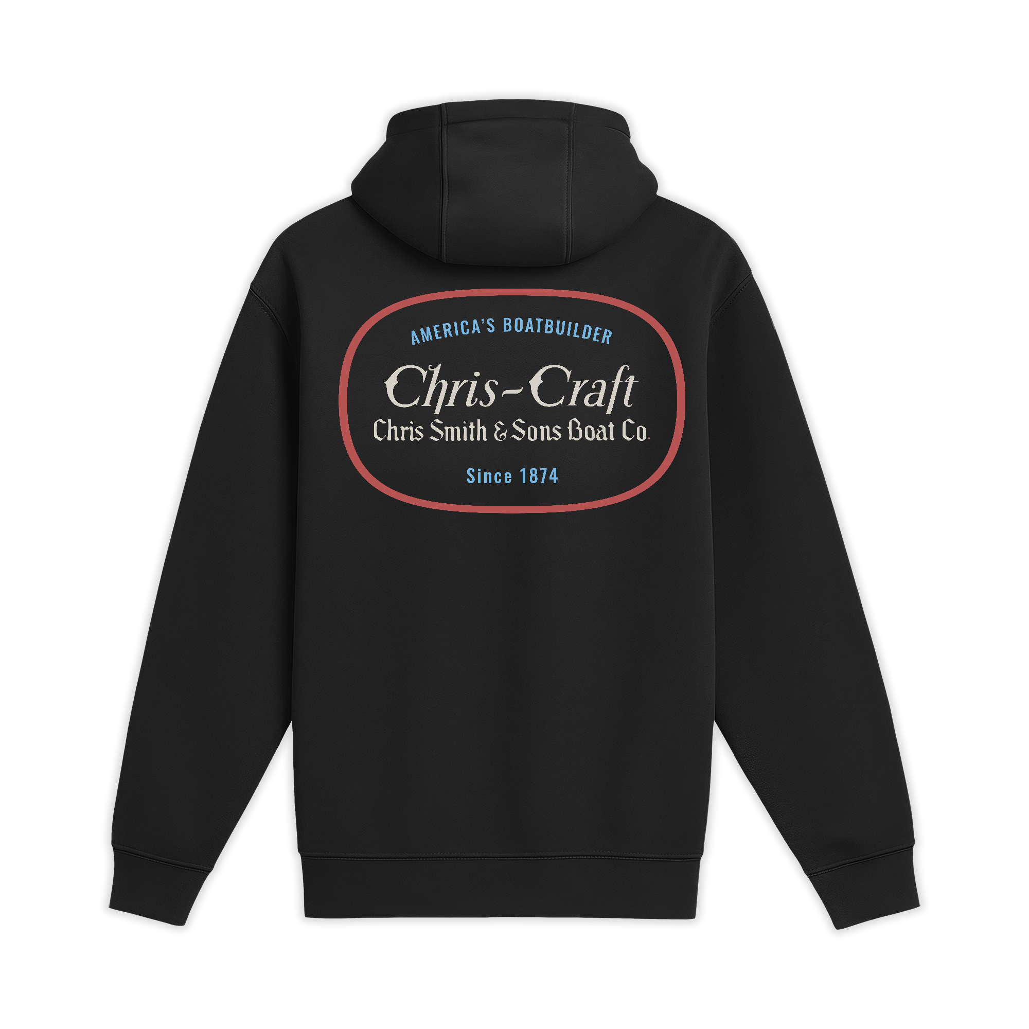 Unisex Medium Black Pullover Hooded Sweatshirt