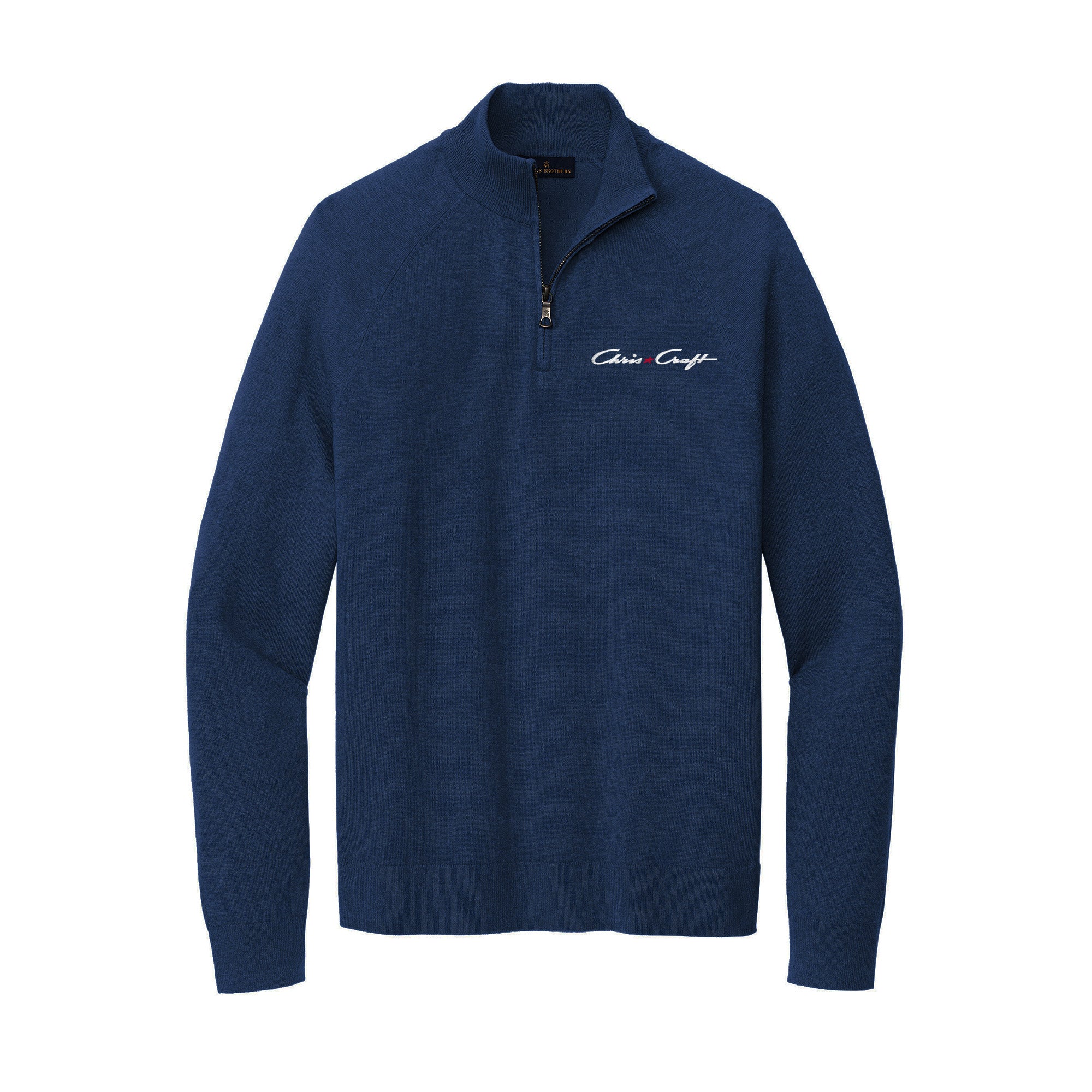 Chris-Craft Men's Cotton Stretch 1/4-Zip Sweater by Brooks Brothers®
