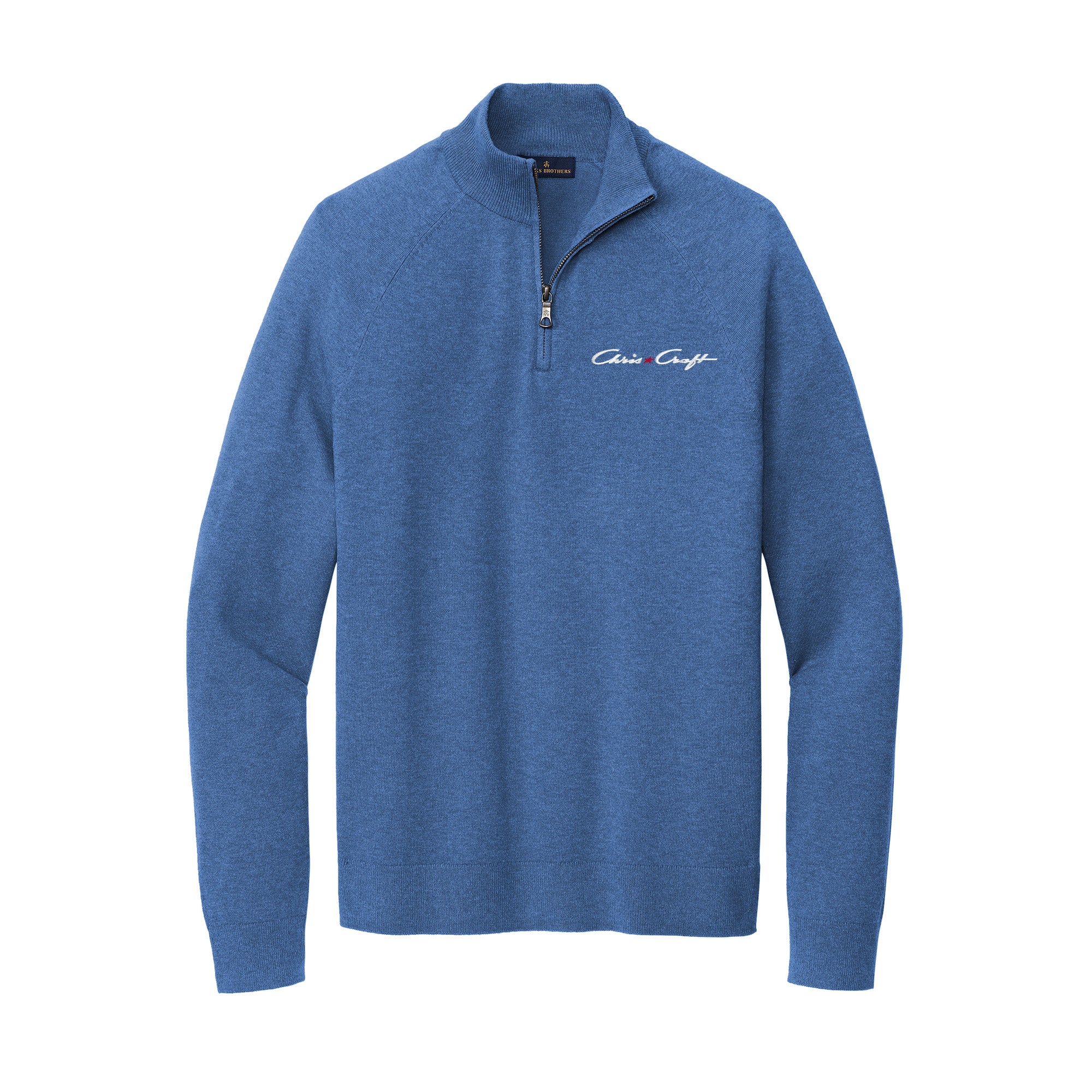 Chris-Craft Men's Cotton Stretch 1/4-Zip Sweater by Brooks Brothers®