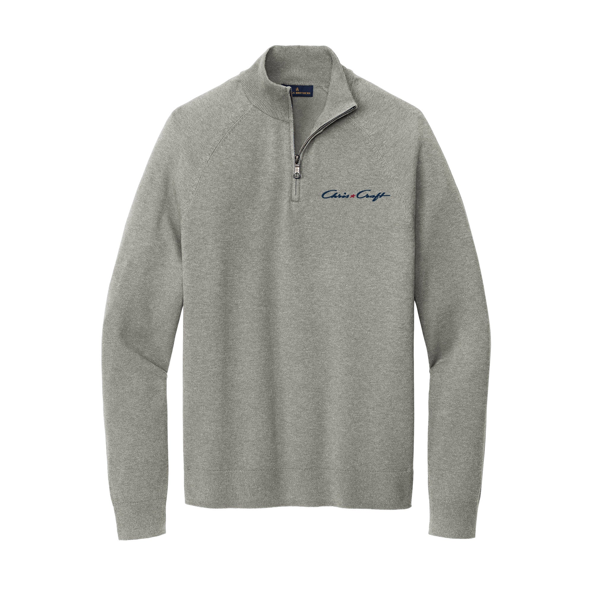 Chris-Craft Men's Cotton Stretch 1/4-Zip Sweater by Brooks Brothers®