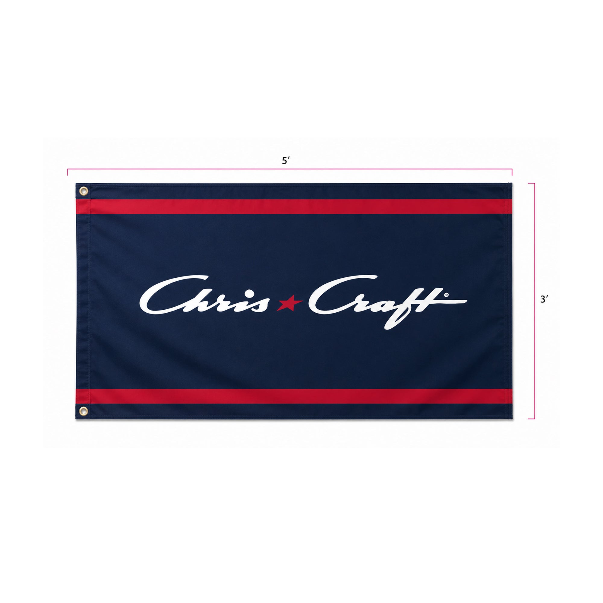 Double Sided Logo Flag 3’ x 5’