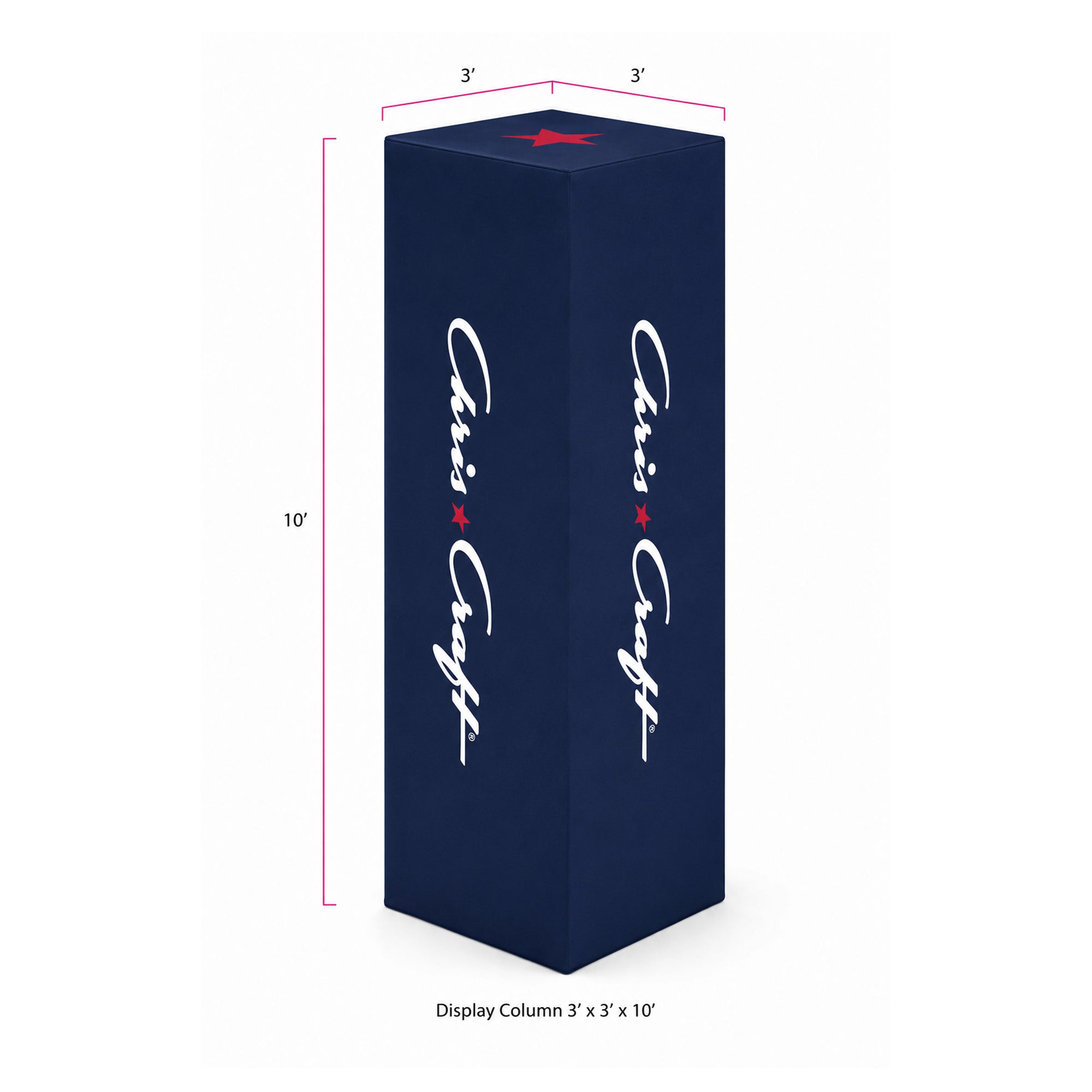 Chris-Craft Wave Tube Display 3’ x 3’ x 10’