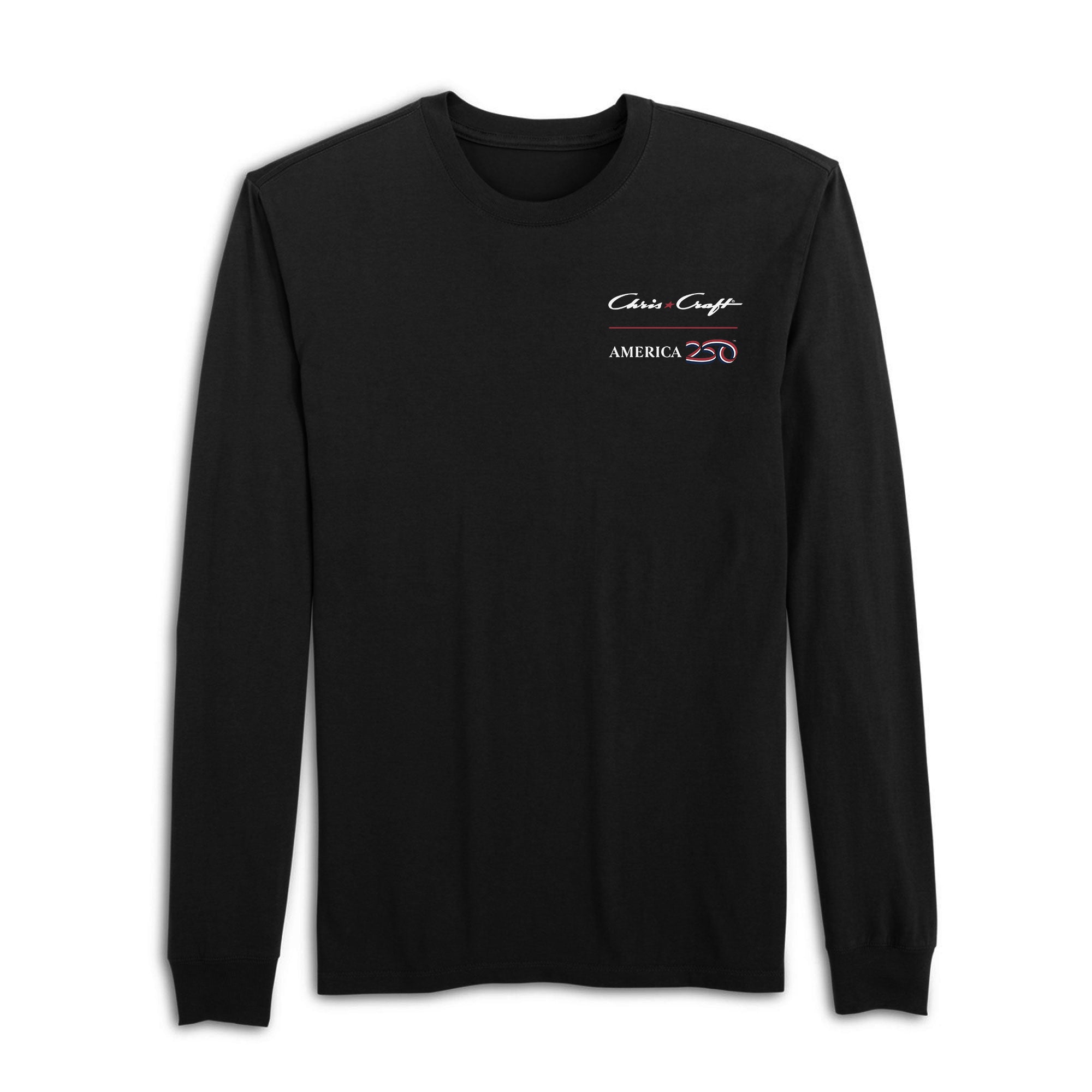 Official America250 + Chris-Craft Men's Long Sleeve T-Shirt