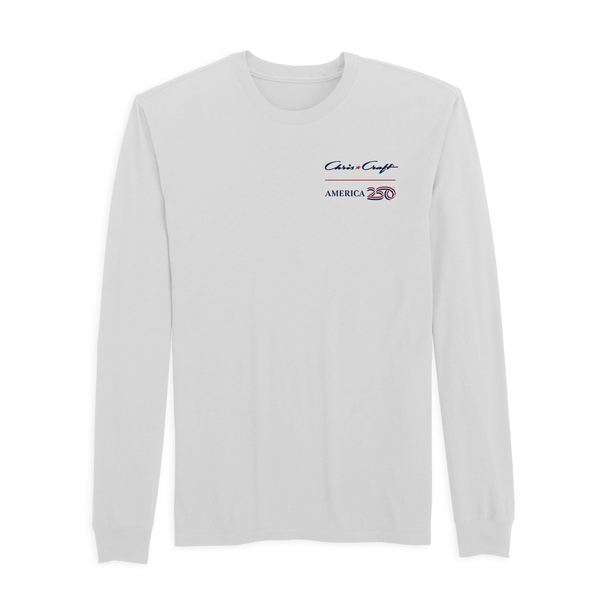 Official America250 + Chris-Craft Men's Long Sleeve T-Shirt