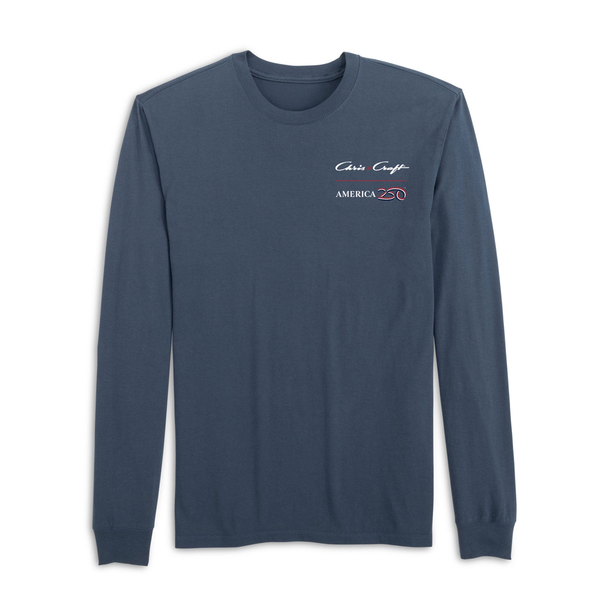Official America250 + Chris-Craft Men's Long Sleeve T-Shirt
