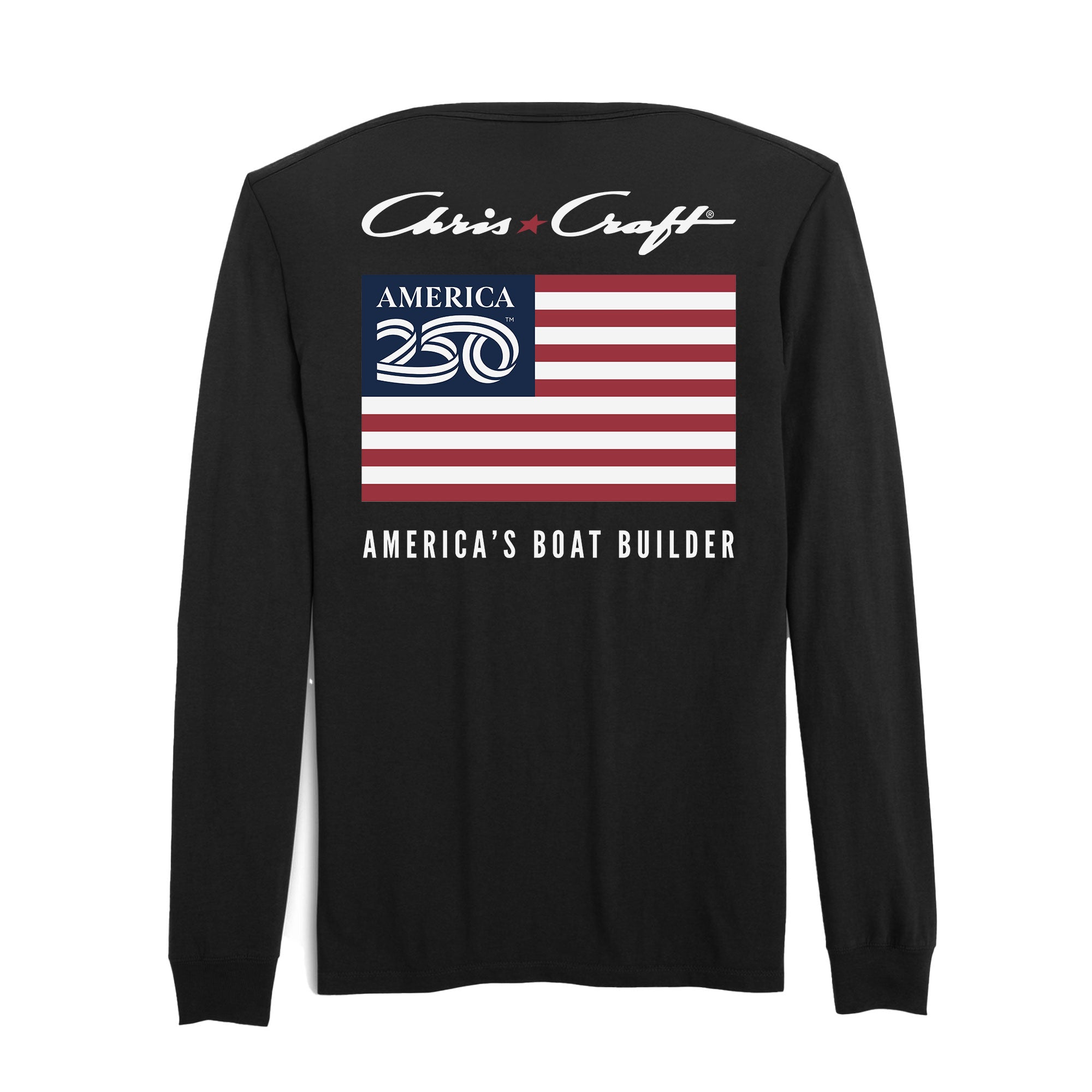 Official America250 + Chris-Craft Men's Long Sleeve T-Shirt