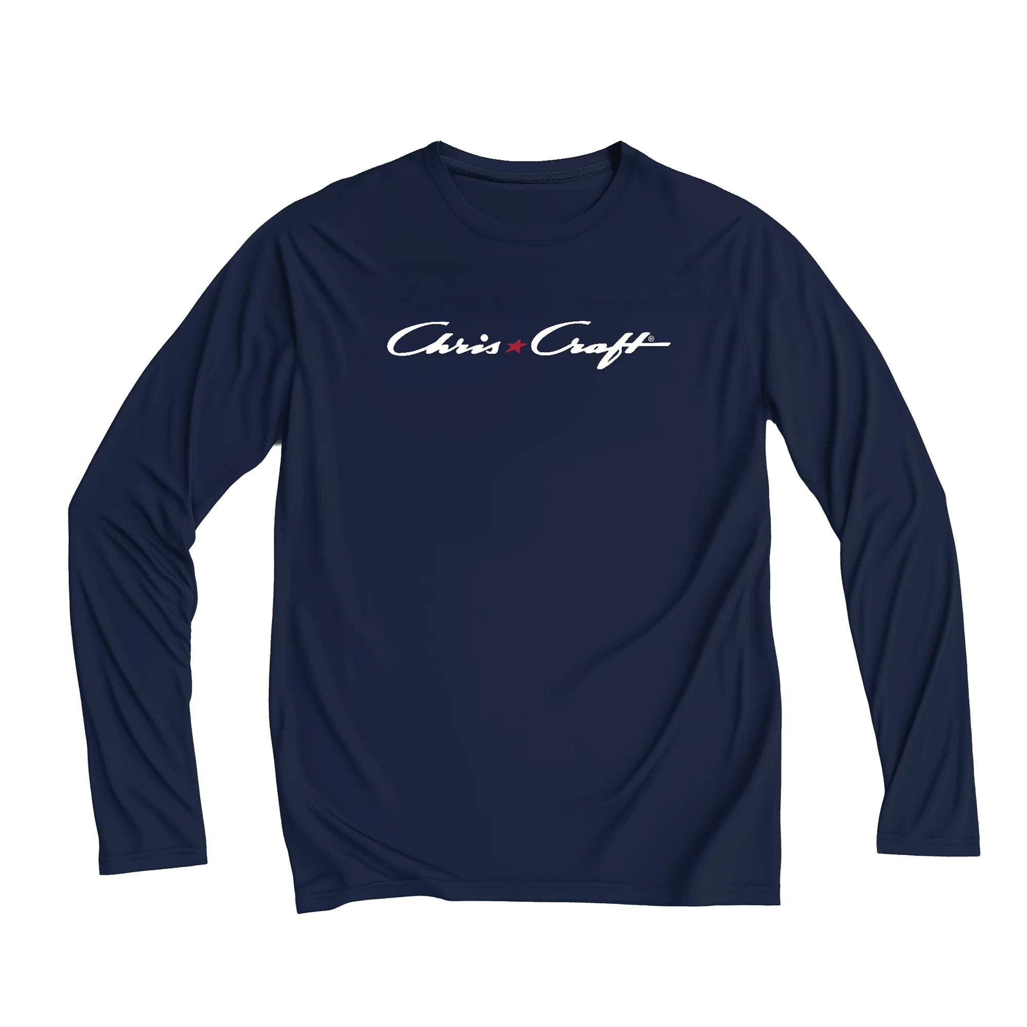 Logo Navy Blue Long Sleeve UPF