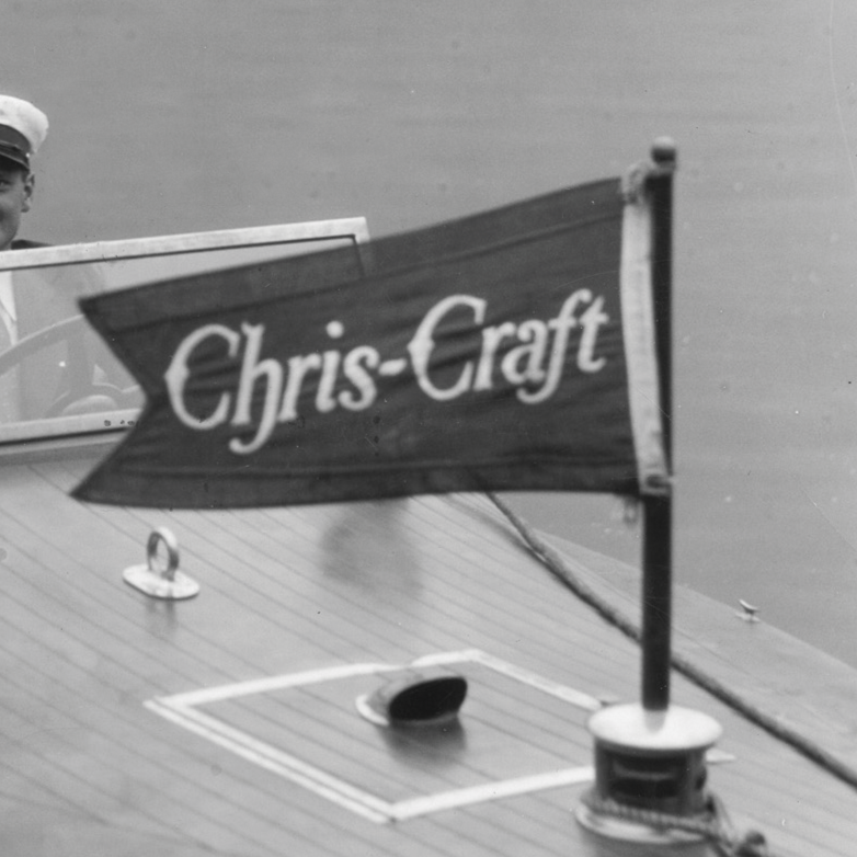 16"x10" Chris-Craft Grommet Vintage Pennant Flag