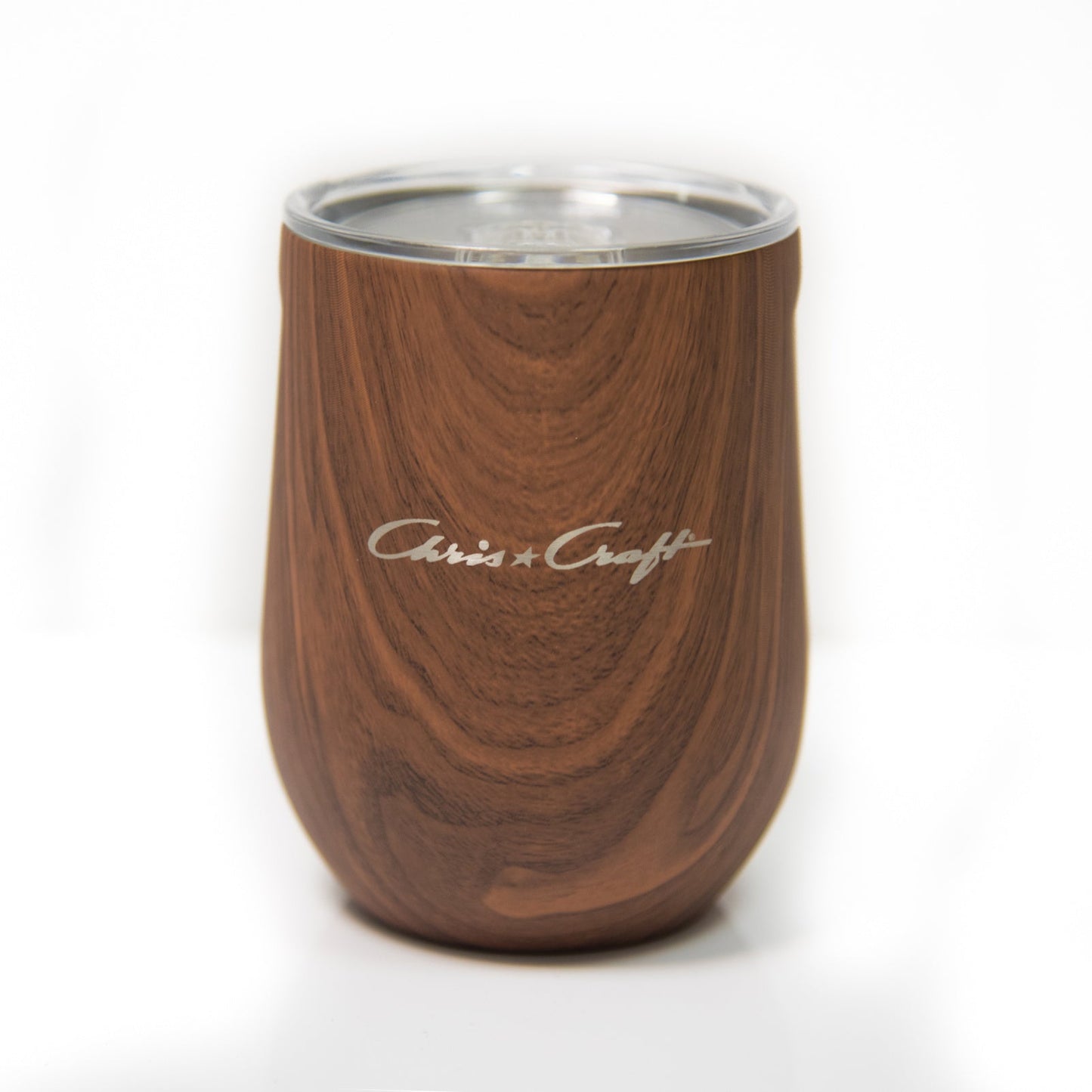 Chris-Craft Corkcicle 12 oz. Stemless Cup - Walnut Wood